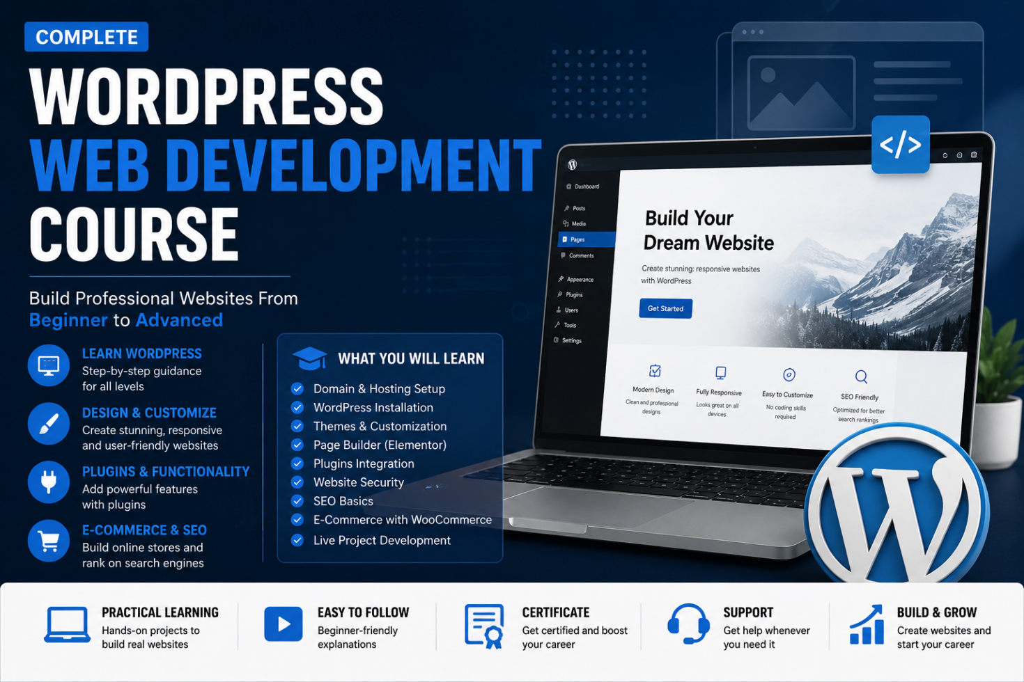 WordPress - WEB DEVELOPMENT COURSE